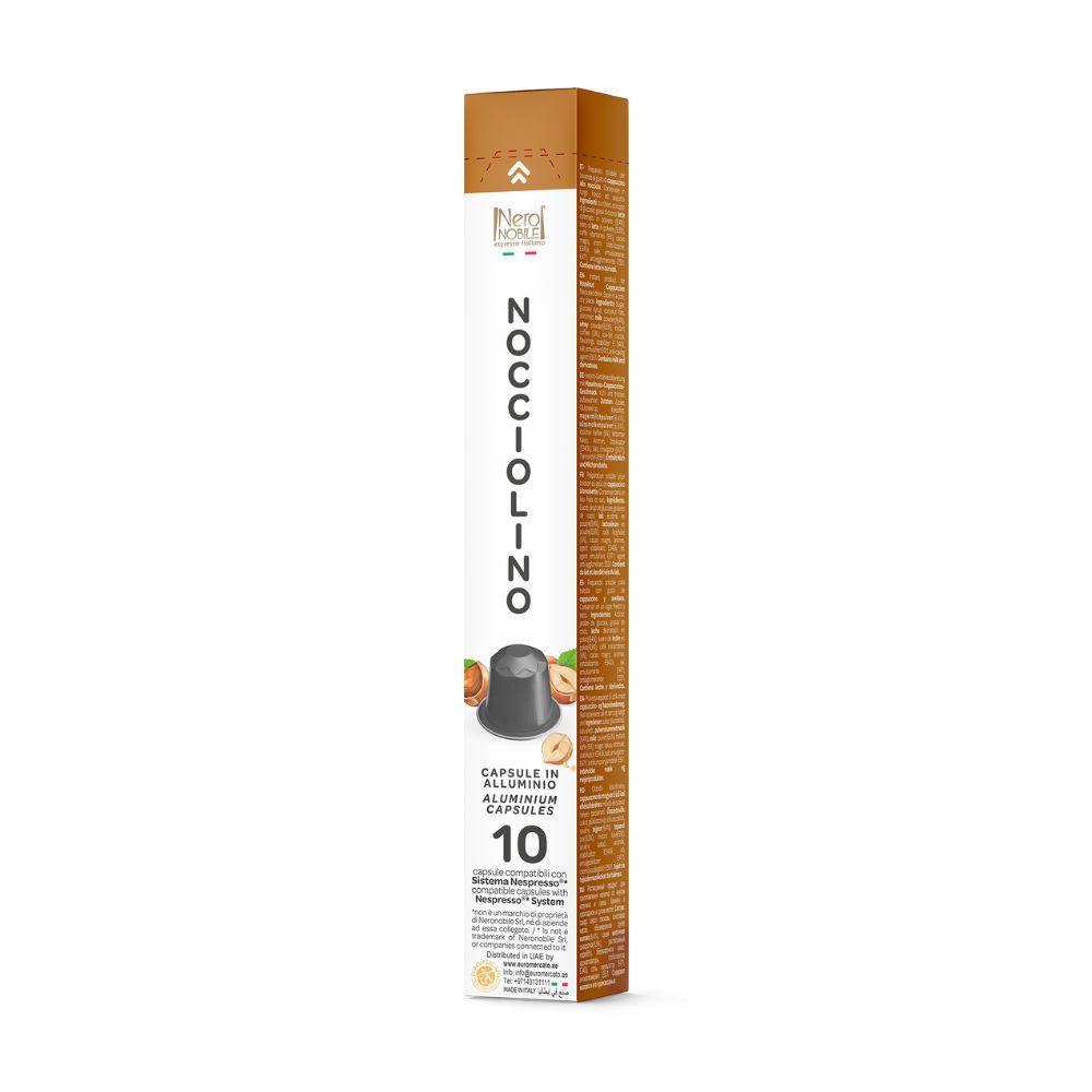 CIOCCOLATO E NOCCIOLA - 10 caps. compatible Nespresso® – Nero Nobile