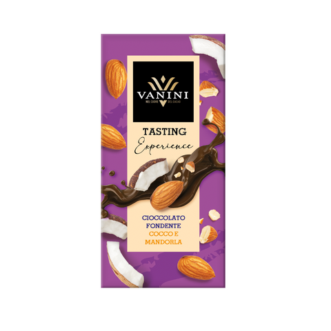 Dark Chocolate Bar with Coconut and Almonds - Vanini