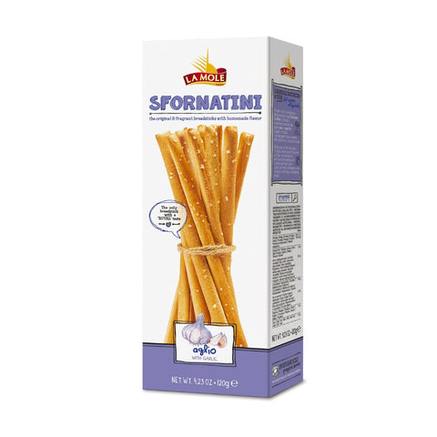 Bread Sticks with Garlic 120g - La Mole