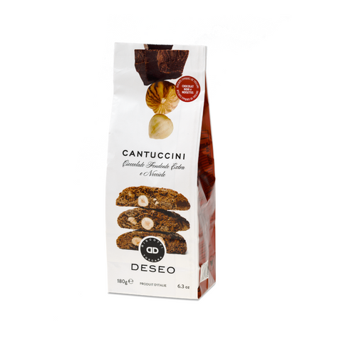 Cantuccini Extra Dark Chocolate and Hazelnuts 180g - Deseo