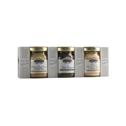 Classic Truffle Trio (White Truffle, Truffle Sauce, Parmigiano) 3x50g- Tartufi Jimmy