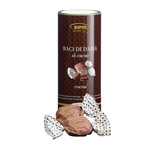 Gift Pack Cilindrica polka dots Baci di Dama Cocoa 100g - Rippa